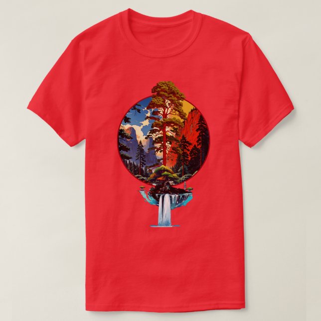 Camiseta Cascada del Valle de Redwood (Diseño del anverso)
