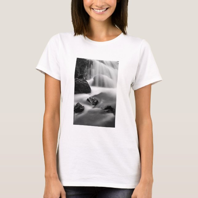 Camiseta Cascada en B&W, California (Anverso)