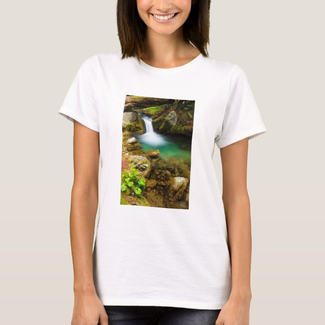 Camiseta Cascada en Hare Creek, California (Anverso)