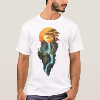 Camiseta Cascada flotante