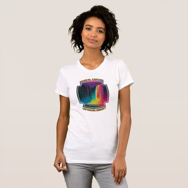Camiseta Cascada mágica, cautivadora serenidad (Anverso completo)