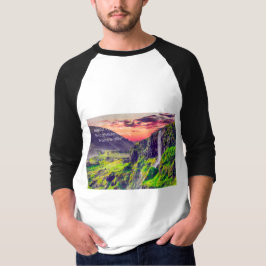 Camiseta Cascada Pacífica y Paisaje Montañoso | Relajación