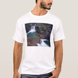 Camiseta Cascada St Mary en el Parque Nacional Glaciar en