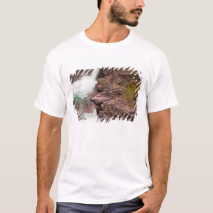 Camiseta Cascada St Mary en el Parque Nacional Glaciar en