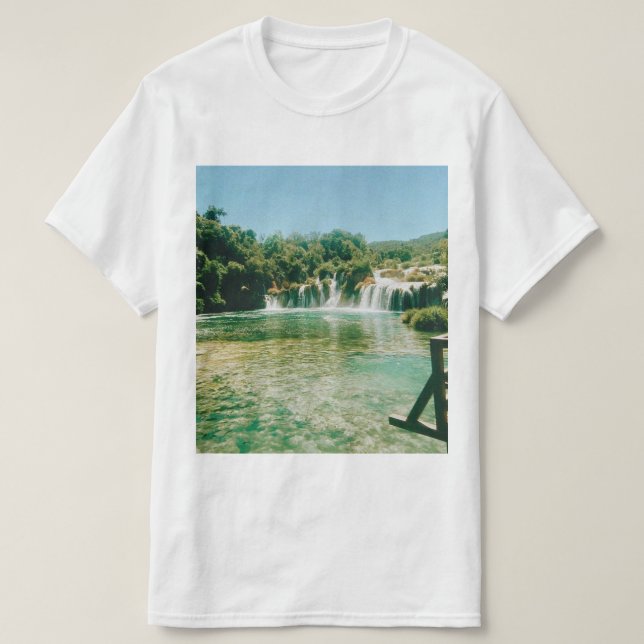 Camiseta Cascadas Krka - Parque nacional Krka - Croacia (Diseño del anverso)