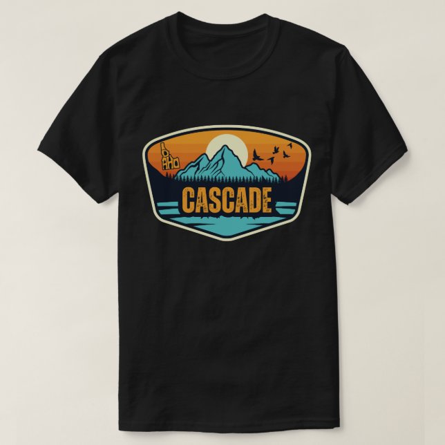 Camiseta Cascade, Idaho (Diseño del anverso)