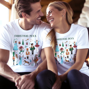 Camiseta Cascanueces ballet de Navidad para familias coordi