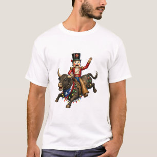 Camiseta Cascanueces Torero de Texas Navidad Luz Divertido