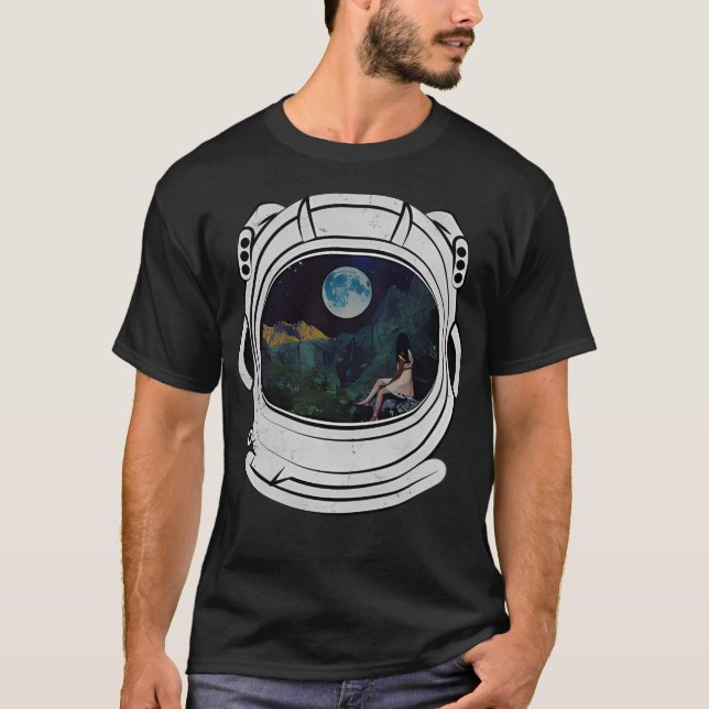 Camiseta Casco Astronauta - Explore el universo (Anverso)