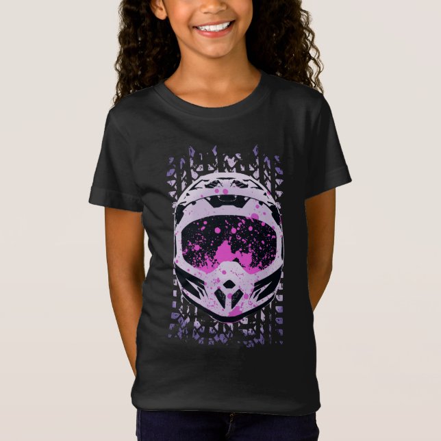 Camiseta Casco de ciclismo de suciedad gráfica (Anverso)