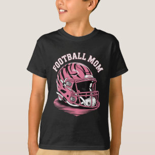 Camiseta Casco de Energía de Mamá de Fútbol Rosa Día de Jue