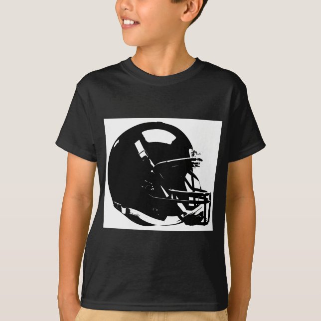 Camiseta Casco de fútbol de arte pop (Anverso)
