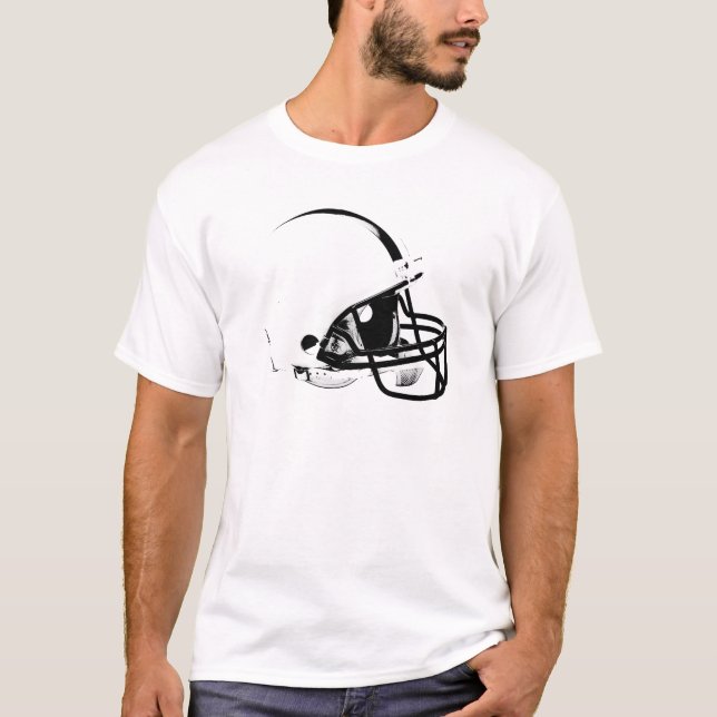 Camiseta Casco de fútbol de arte pop (Anverso)