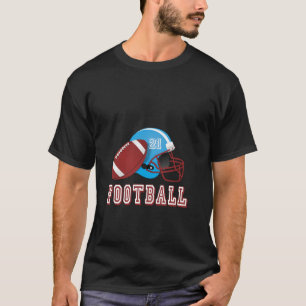 Camiseta Casco de fútbol y pelota