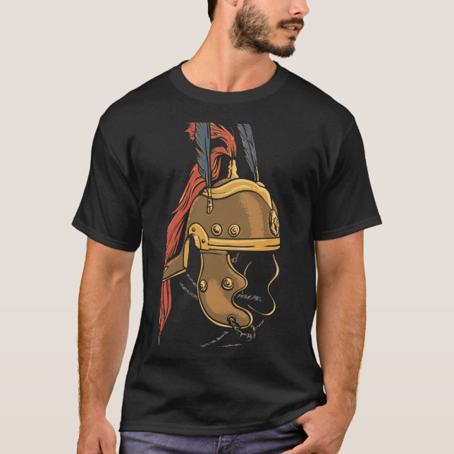 Camiseta Casco de gladiador (Anverso)