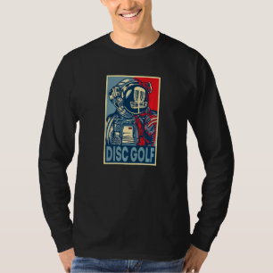 Camiseta Casco de golf de disco astronauta
