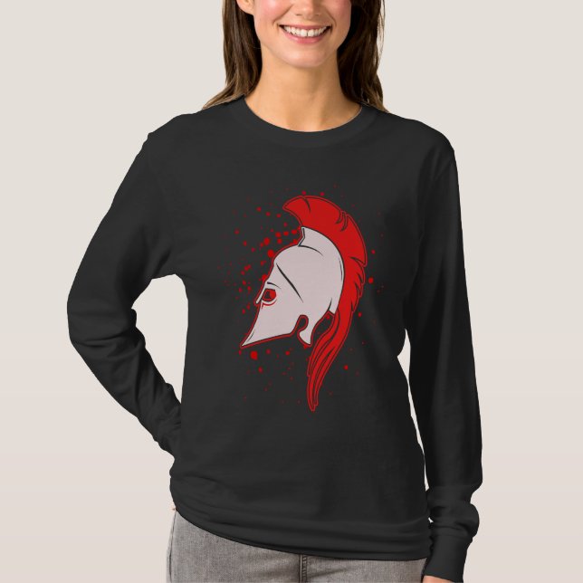 Camiseta Casco de Guerrero Gladiador (Anverso)