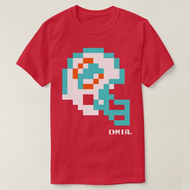 Camiseta Casco de los delfines Tecmo Bowl (Diseño del anverso)