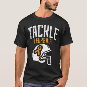Camiseta Casco de lucha contra la leucemia cinta naranja cá