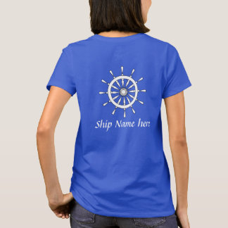Camiseta Casco del buque con nombre (atrás)
