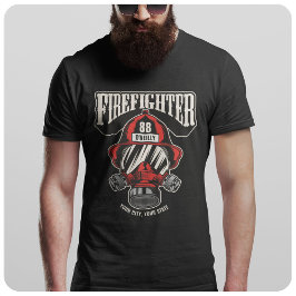 Camiseta Casco del departamento de bomberos personalizado p