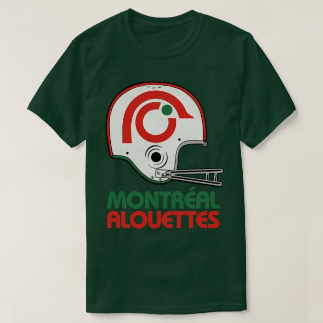 Camiseta Casco del equipo de Montreal Alouettes desaparecid (Diseño del anverso)
