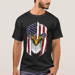 Camiseta Casco del gladiador de la bandera de los Estados U