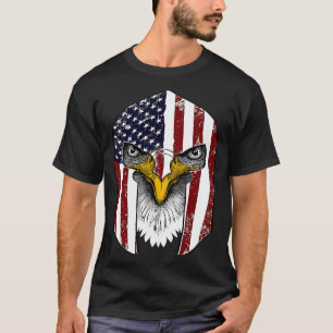 Camiseta Casco del gladiador de la bandera de los Estados U