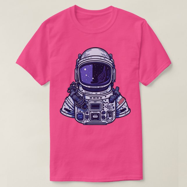 Camiseta casco espacial (Diseño del anverso)