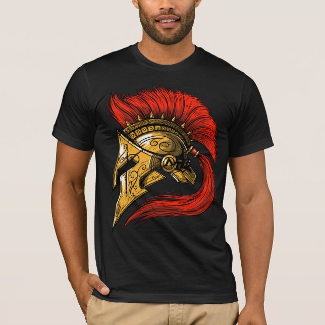 Camiseta Casco espartano (Anverso)