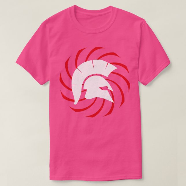Camiseta Casco espartano blanco vintage1 (Diseño del anverso)