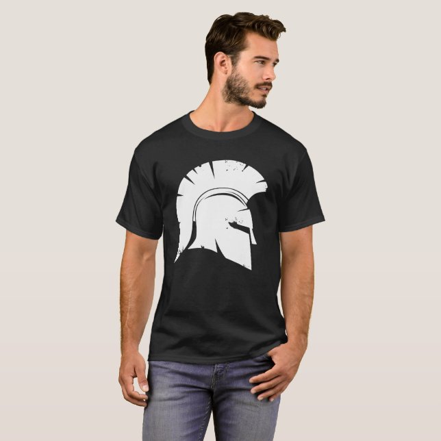 Camiseta Casco griego espartano del Corinthian (Anverso completo)