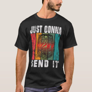 Camiseta Casco Just Gonna Send It para Motocross y Biciclet