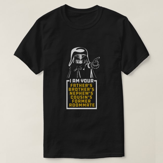 Camiseta Casco oscuro Soy tus padres Hermanos Nephews Cou (Diseño del anverso)