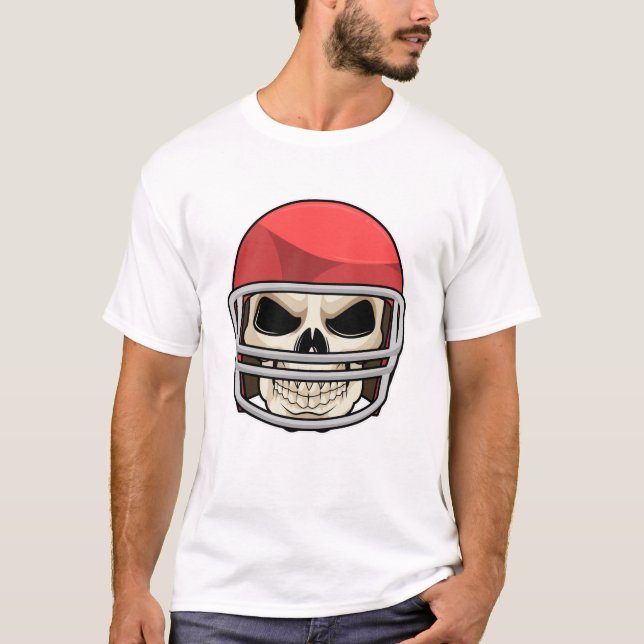 Camiseta Casco para el fútbol de Skull (Anverso)