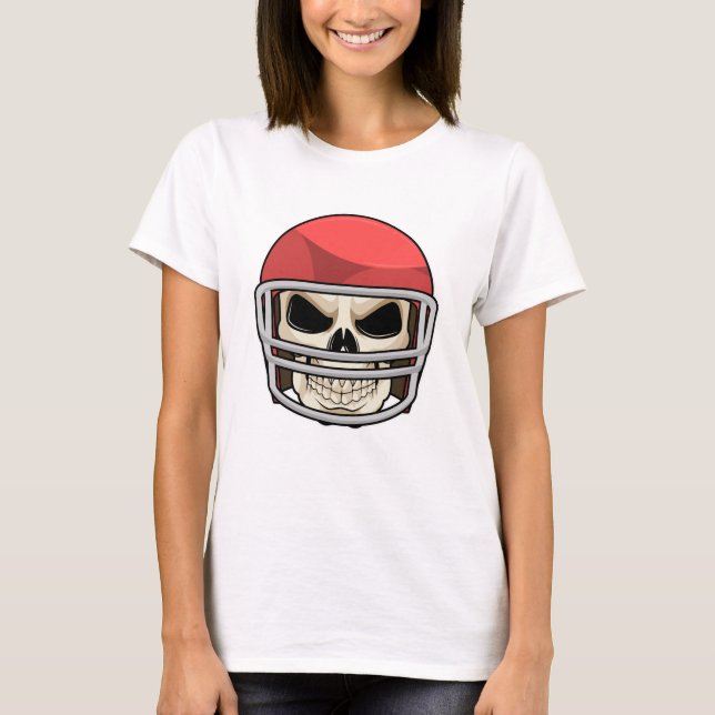 Camiseta Casco para el fútbol de Skull (Anverso)