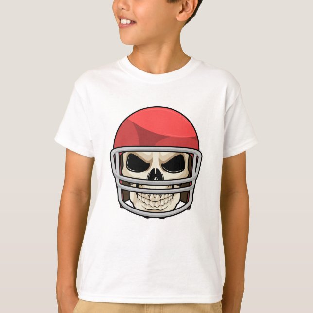 Camiseta Casco para el fútbol de Skull (Anverso)