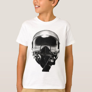 Camiseta Casco piloto de combate
