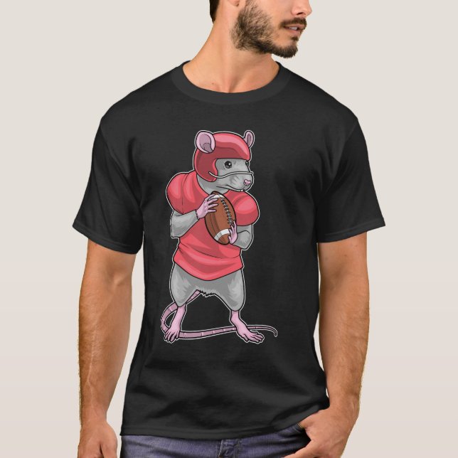 Camiseta Casco Rat American Football (Anverso)