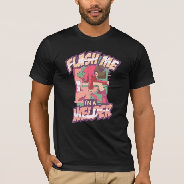 Camiseta Casco Soldado Que Dice Para Los Soldadores Flash M (Anverso)