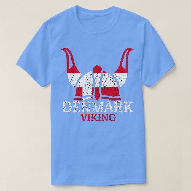 Camiseta Casco Viking de Dinamarca (Diseño del anverso)