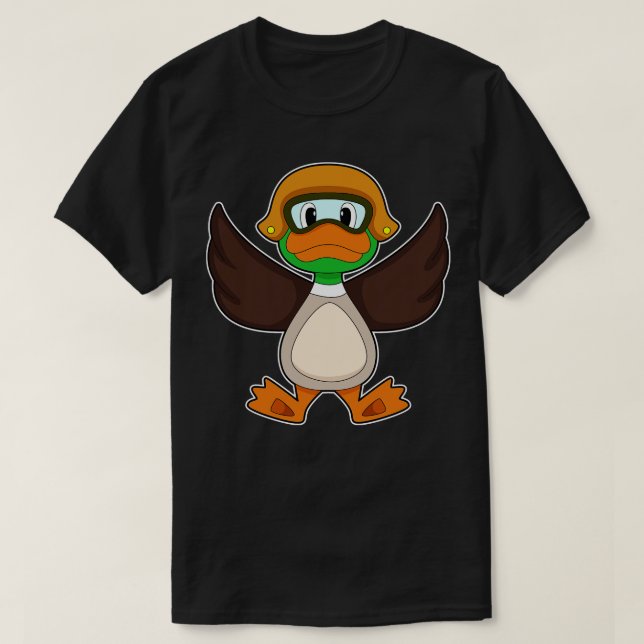 Camiseta Casco volador de pato (Diseño del anverso)