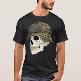Camiseta Casco Y Calavera De Stahlhelm Alemán.