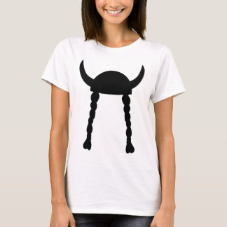 Camiseta Casco y trenzas de Viking