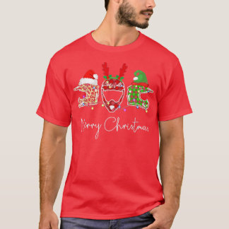 Camiseta Cascos de motocicleta Merry Christmas Lights Tree 