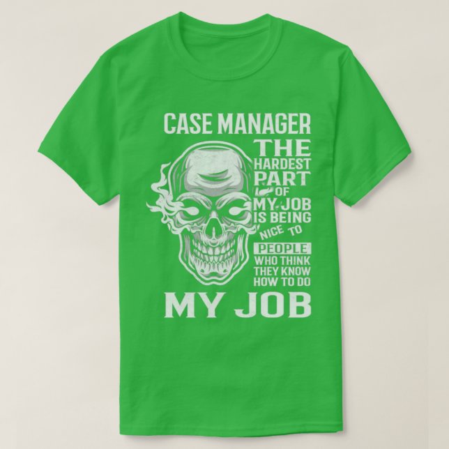 Camiseta Case Manager (Diseño del anverso)