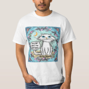 Camiseta Cásese con el gato de las gafas