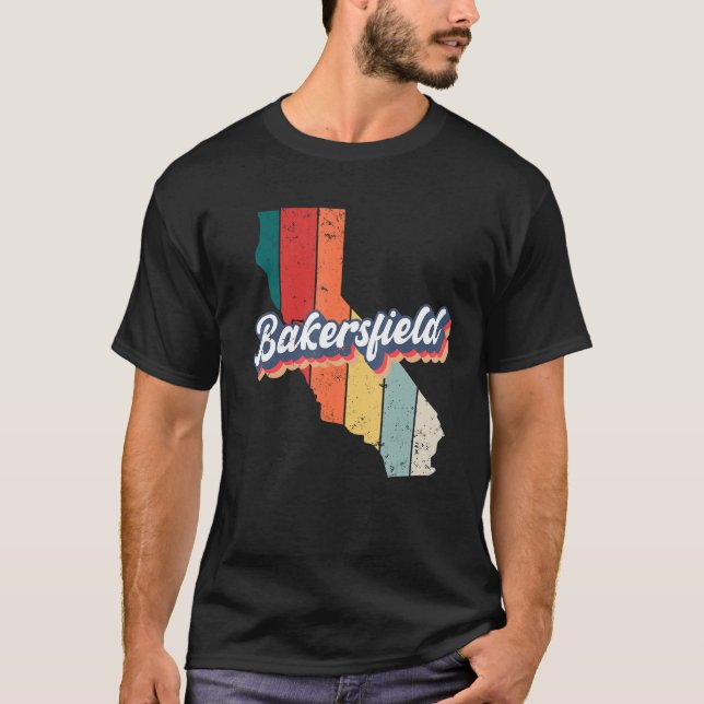 Camiseta Caseta residencial de Bakersfield City Retro (Anverso)