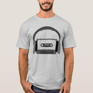 Camiseta Casete con los auriculares