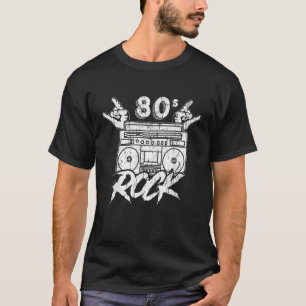 Camiseta Casete musical rock de los años 80